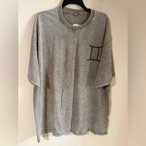 Men's Brown Graphic T-Shirt.#746